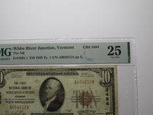 Load image into Gallery viewer, $10 1929 White River Junction Vermont National Currency Bank Note Bill #3484 PMG