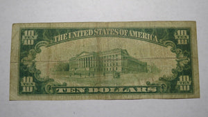 $10 1929 Clayton New York NY National Currency Bank Note Bill Ch. #5108 Fine