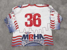 Load image into Gallery viewer, Michigan Roller Hockey Association Game Used Hockey Jersey Size Medium Tour