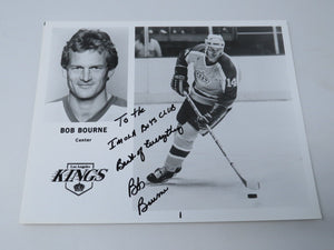 Bob Bourne Los Angeles Kings Signed Autographed Original 10X8 Hockey Photo