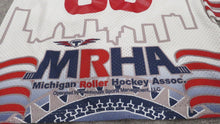 Load image into Gallery viewer, Michigan Roller Hockey Association Game Used Hockey Jersey Size Medium Tour