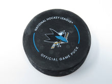 Load image into Gallery viewer, 2022-23 St. Louis Blues Vs. San Jose Sharks Game Used NHL Puck -NHL Tracker Puck