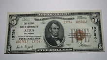 Load image into Gallery viewer, $5 1929 Altus Oklahoma OK National Currency Bank Note Bill! #13756 Uncirculated!