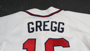 1988 Tommy Gregg Atlanta Braves Game Used Worn MLB Baseball Jersey! Good Use!