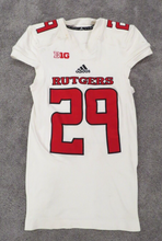 Load image into Gallery viewer, 2017 Lawrence Stevens Rutgers Scarlet Knights Game Used Worn Football Jersey