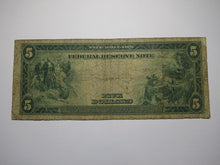 Load image into Gallery viewer, $5 1914 Kansas City Missouri Federal Reserve Large Bank Note Currency Bill Good