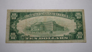 $10 1929 San Jose California CA National Currency Bank Note Bill Ch. #2158 FINE+