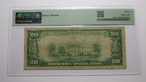 $20 1929 Stigler Oklahoma OK National Currency Bank Note Bill Ch #7217 F15 PMG