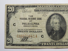 Load image into Gallery viewer, $20 1929 Philadelphia Pennsylvania National Currency Note Federal Reserve Bank