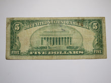 Load image into Gallery viewer, $5 1929 Baltimore Maryland MD National Currency Bank Note Bill Charter #1413