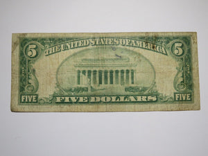 $5 1929 Baltimore Maryland MD National Currency Bank Note Bill Charter #1413