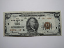 Load image into Gallery viewer, $100 1929 Chicago Illinois IL National Currency Note Federal Reserve Bank XF!!