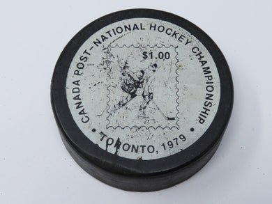 1979 Vintage Canada Post Toronto National Tournament Game Used Hockey Puck