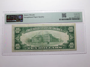 $10 1929 Little Falls Minnesota National Currency Bank Note Bill #4034 VF25EPQ