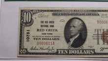 Load image into Gallery viewer, $10 1929 Red Creek New York NY National Currency Bank Note Bill #10781 VF25 PCGS