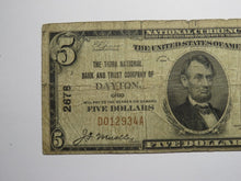 Load image into Gallery viewer, $5 1929 Dayton Ohio OH National Currency Bank Note Bill Charter #2678