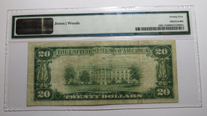 $20 1929 Farmingdale New York NY National Currency Bank Note Bill #8882 VF25 PMG