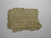 Load image into Gallery viewer, 1760 Ten Shillings North Carolina NC Colonial Currency Note Bill! RARE 10s