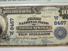 Load image into Gallery viewer, $10 1902 Conway Springs Kansas KS National Currency Bank Note Bill Ch #8467 VF25