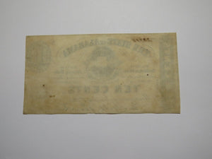 $.10 1863 Montgomery Alabama AL Obsolete Currency Bank Note Bill VF Condition