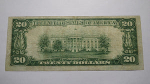 $20 1929 Canonsburg Pennsylvania PA National Currency Bank Note Bill! #4570 VF