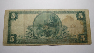 $5 1902 Bayside New York NY National Currency Bank Note Bill! Ch. #7939 RARE!