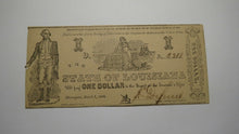 Load image into Gallery viewer, $1 1864 Shreveport Louisiana Obsolete Currency Bank Note Bill! State of LA