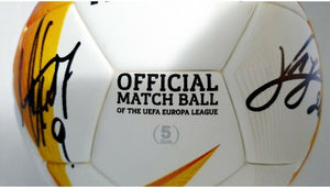 2020-21 Match Used Napoli Sociedad UEFA Europa League Soccer Ball! Team Signed!