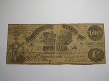 Load image into Gallery viewer, $100 1861 Richmond Virginia Confederate Currency Bank Note Bill T13 Gutter ERROR