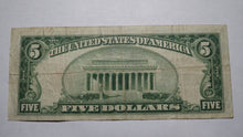 Load image into Gallery viewer, $5 1929 Washington Pennsylvania PA National Currency Bank Note Bill! Ch #3383 VF