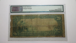 $20 1902 Dallas Oregon OR National Currency Bank Note Bill Ch. #7472 VG10 PMG