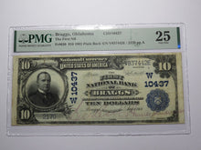 Load image into Gallery viewer, $10 1902 Braggs Oklahoma OK National Currency Bank Note Bill Ch. #10437 VF25 PMG