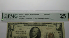 Load image into Gallery viewer, $10 1929 Deer Creek Minnesota MN National Currency Bank Note Bill Ch #13303 VF25