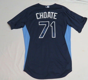 2010 Randy Choate Tampa Bay Rays Game Used Worn ST MLB Baseball Jersey!