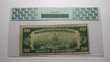 Load image into Gallery viewer, $50 1929 Wallingford Connecticut CT National Currency Bank Note Bill Ch. #2599