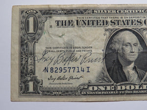 $1 1935 Ivy Baker Priest Courtesy Autographed Signed Silver Certificate! RARE