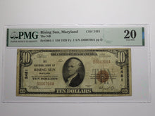 Load image into Gallery viewer, $10 1929 Rising Sun Maryland MD National Currency Bank Note Bill Ch. #2481 VF20