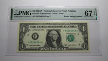 Load image into Gallery viewer, $1 2003 Radar Serial Number Federal Reserve Currency Bank Note Bill PMG UNC67EPQ