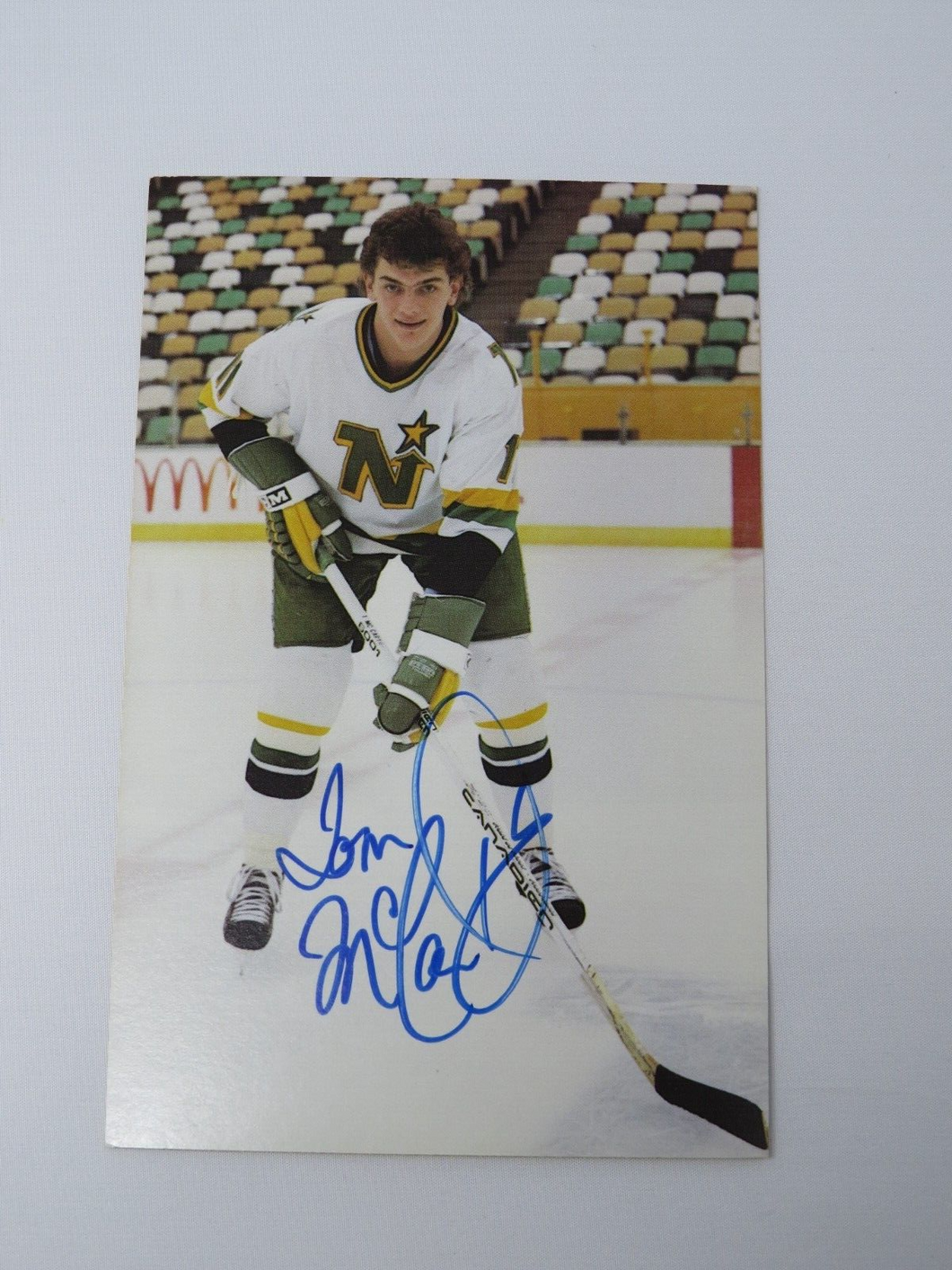 Tom McCarthy Minnesota North Stars Signed Autographed Original NHL 5X3 Photo