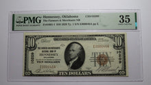 Load image into Gallery viewer, $10 1929 Hennessey Oklahoma OK National Currency Bank Note Bill #10209 VF35 PMG