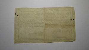 1790 5 Shillings Connecticut Comptroller's Office Colonial Currency Note Pomeroy