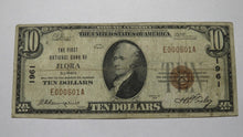 Load image into Gallery viewer, $10 1929 Flora Illinois IL National Currency Bank Note Bill Ch. #1961 FINE!