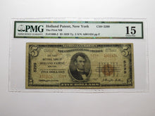 Load image into Gallery viewer, $5 1929 Holland Patent New York National Currency Bank Note Bill #5299 F15 PMG