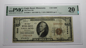 $10 1929 Eagle Bend Minnesota MN National Currency Bank Note Bill Ch #6266 VF20