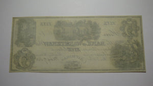 $5 1835 Ann Arbor Michigan MI Obsolete Currency Bank Note Bill Washtenaw Bank AU