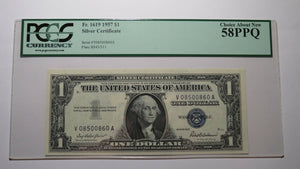 $1 1957 Fancy Serial Number Silver Certificate Currency Bank Note Bill NEW58PPQ