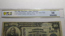 Load image into Gallery viewer, $10 1902 Hope Arkansas AR National Currency Bank Note Bill Ch. #10579 PCGS VG10