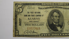 Load image into Gallery viewer, $5 1929 Kearny New Jersey NJ National Currency Bank Note Bill Ch. #8627 FINE+