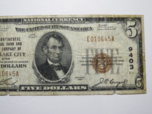 Load image into Gallery viewer, $5 1929 Salt Lake City Utah UT National Currency Bank Note Bill Charter #9403