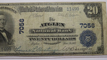 Load image into Gallery viewer, $20 1902 Atglen Pennsylvania PA National Currency Bank Note Bill #7056 F15 PCGS